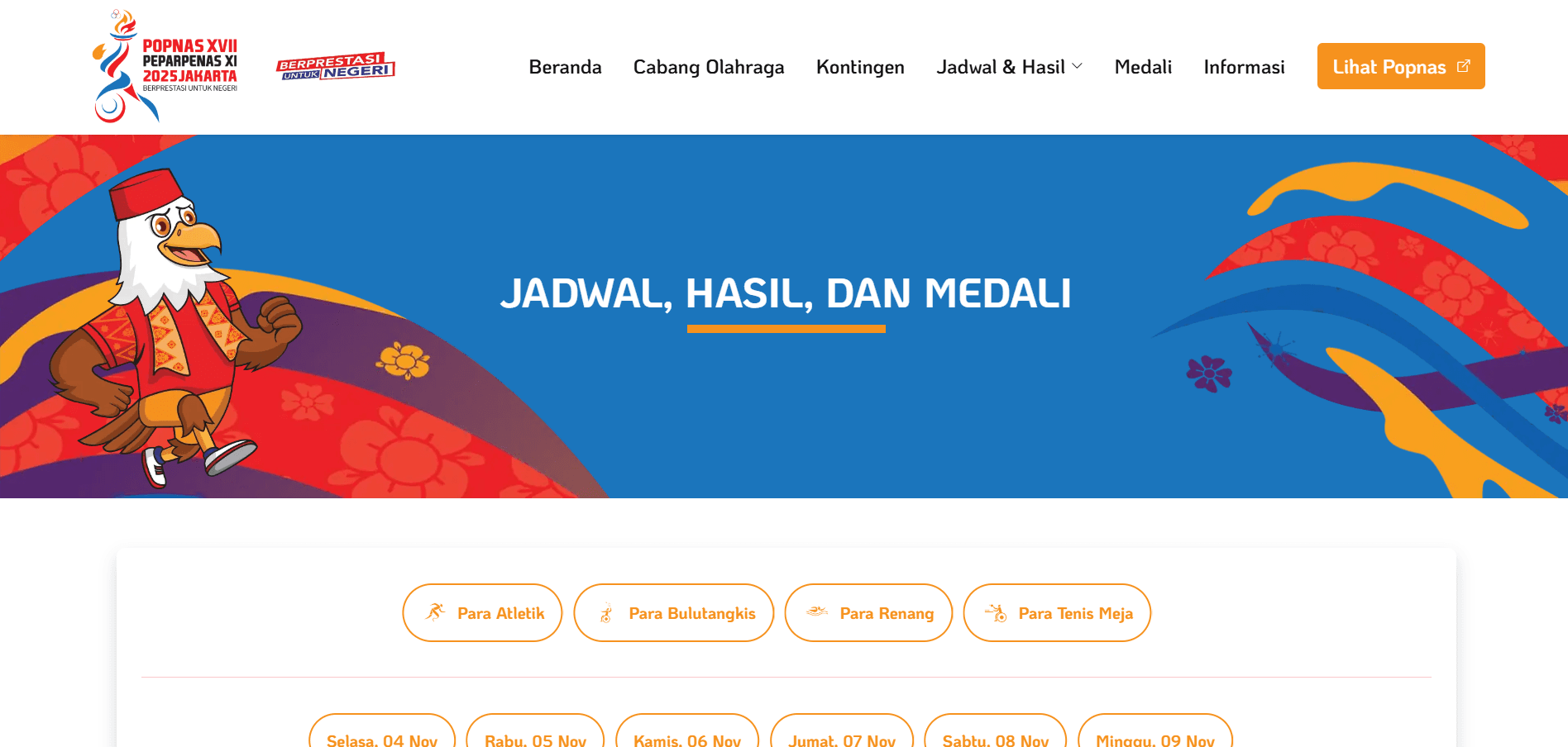 Portal Resmi PEPARPENAS XI 2025