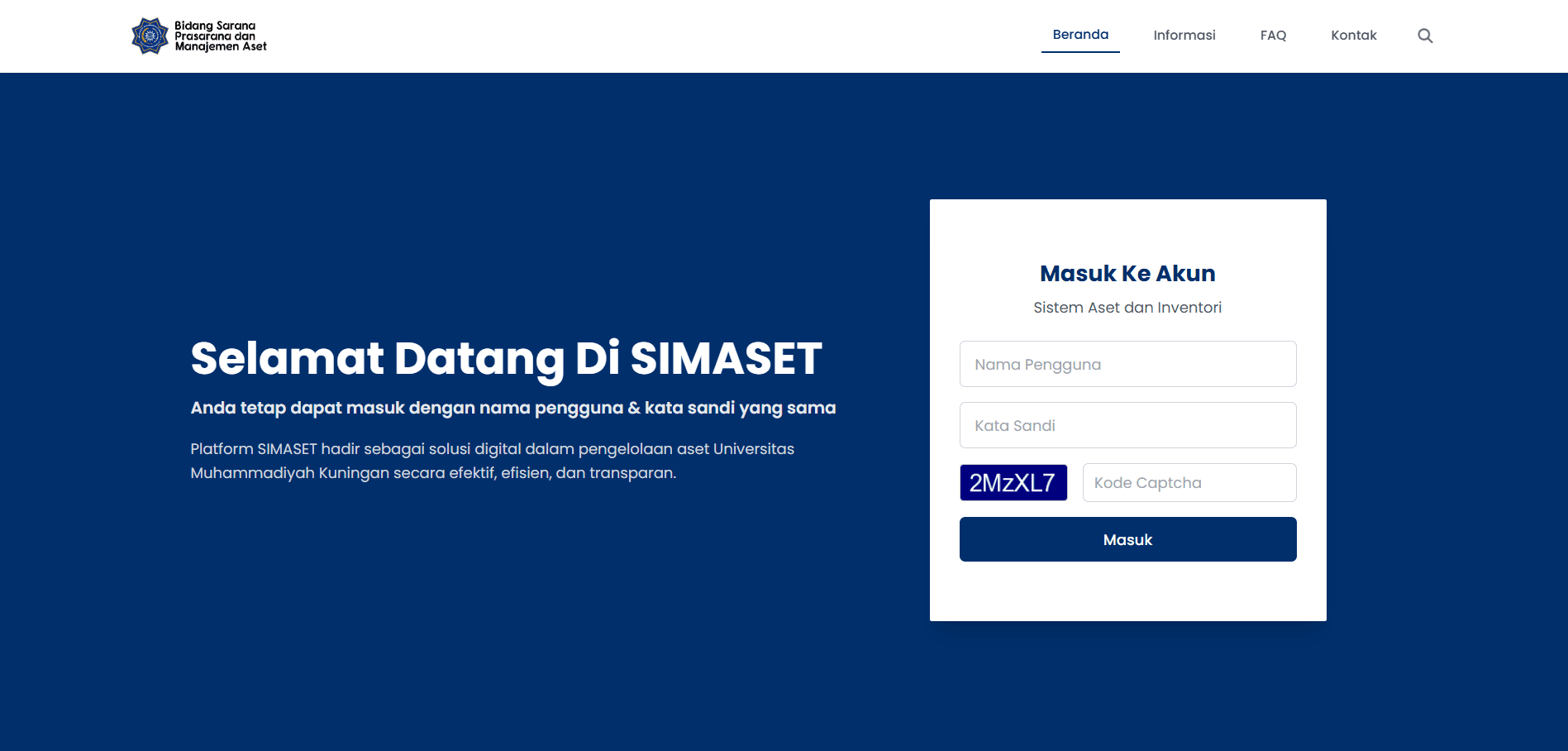 Sistem Informasi Manajemen Aset